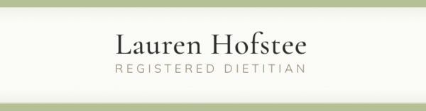 Lauren Hofstee, Registered Dietitian